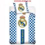 Real Madrid szurkolói ágynemű garnitúra / szett - hivatalos klubtermék (kockás)