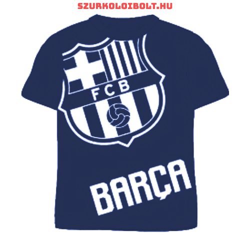 Fc Barcelona rövidujjú póló (sötétkék) - Barca póló gyerek méretekben 