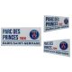 Paris Saint Germain FC Fehér Utcatábla – Parc Des Princes 75016