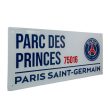 Paris Saint Germain FC Fehér Utcatábla – Parc Des Princes 75016