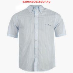 Pierre Cardin ing - fehér, kék csíkos rövidujjú ing