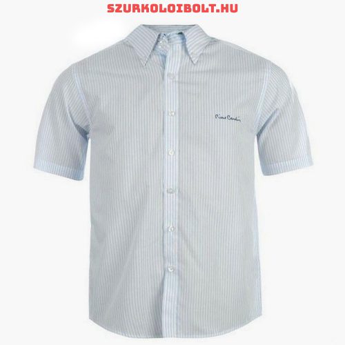 Pierre Cardin ing - fehér, kék csíkos rövidujjú ing