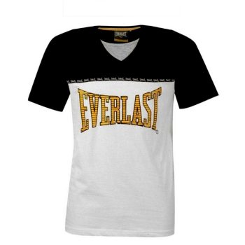   Everlast Mocklayer - Everlast póló (férfi, fehér-fekete, V-nyakú)