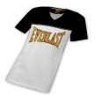 Everlast Mocklayer - Everlast póló (férfi, fehér-fekete, V-nyakú)