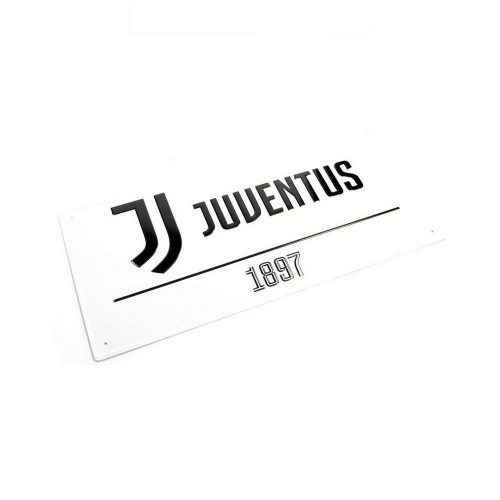 Juventus utca tábla (fehér) - eredeti, hivatalos klubtermék