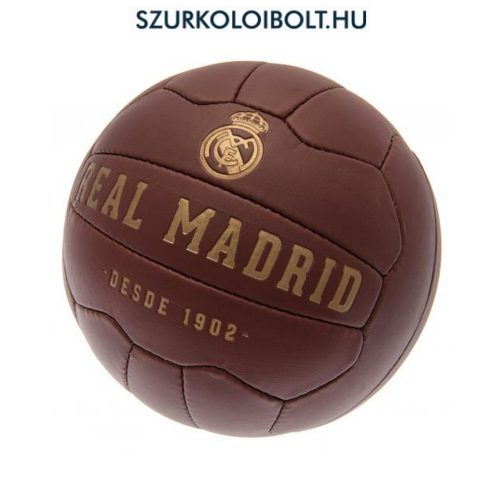 Real Madrid retro bőrlabda - eredeti gyűjtői termék!