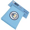 Hivatalos Manchester City FC Műbőr Pénztárca – Kék, Színes Klubcímerrel