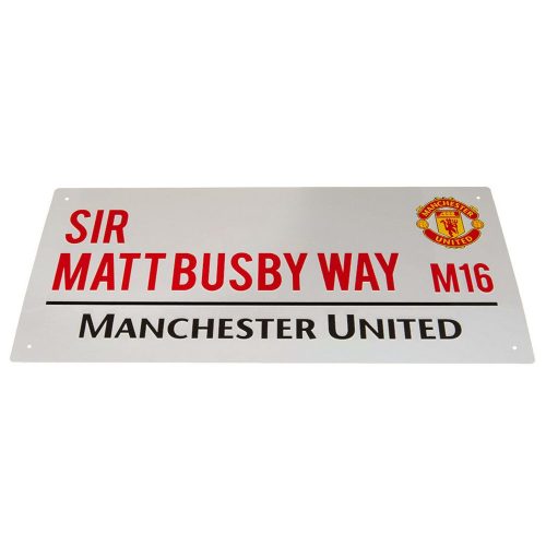 Manchester United tábla - eredeti Red Devils utcatábla