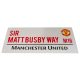 Manchester United tábla - eredeti Red Devils utcatábla