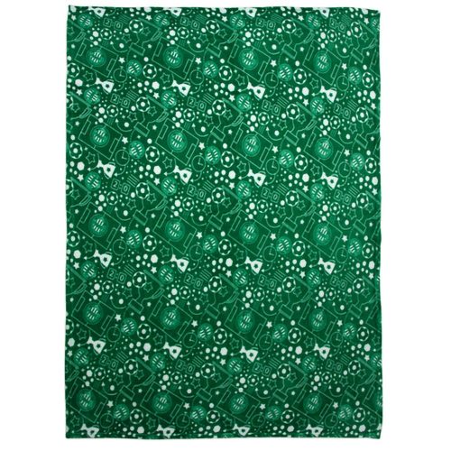 Ferencváros logós pihe-puha takaró - óriás Ferencváros ágytakaró (130*170 cm)