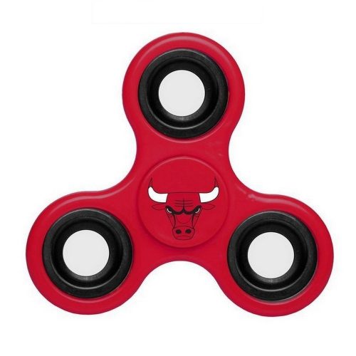 Chicago Bulls fidget spinner - Diztracto Spinnerz ujjpörgettyű kb.2 perces pörgési idővel! - eredeti, hivatalos NBA termék!