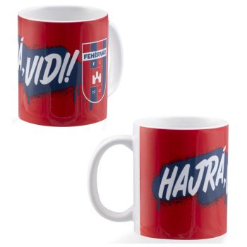 Hajrá Vidi bögre - eredeti Fehérvár FC bögre (piros)