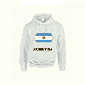   Argentina feliratos kapucnis pulóver (fehér) - argentin válogatott szurkolói pullover / pulcsi