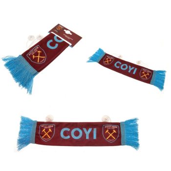   West Ham United FC Mini Autós Sál – Mini színes Sál a Hammers Címerével