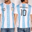 Argentina feliratos mez - argentin szurkolói mez (csíkos) 