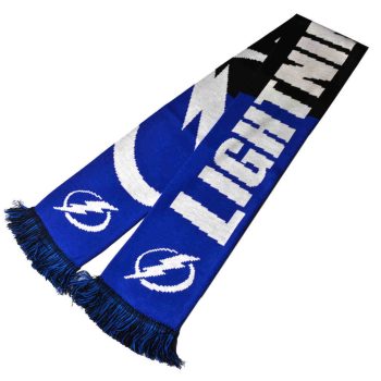   Tampa Bay Lightning NHL kötött szurkolói sál – Hivatalos licencelt termék, Kék-Fekete