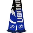 Tampa Bay Lightning NHL kötött szurkolói sál – Hivatalos licencelt termék, Kék-Fekete