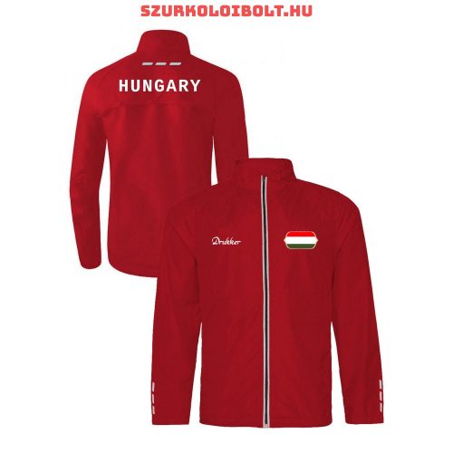 Drukker Hungary / Magyarország esőkabát - magyar válogatott széldzseki (piros színben)