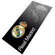 Hivatalos Real Madrid Fekete-Szürke Átmenetes Strandtörölköző – 70x140 cm
