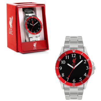   Liverpool férfi karóra fekete színben és  csapatos díszdobozban. - hivatalos Liverpool termék