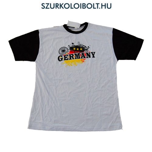 Németország pamut póló (fehér) - német szurkolói póló