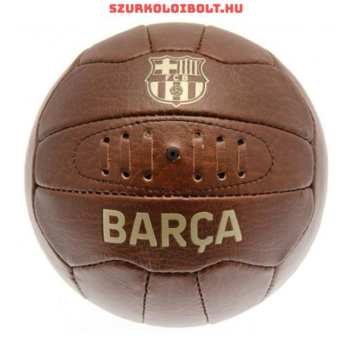 FC Barcelona retro bőrlabda - eredeti gyűjtői termék!