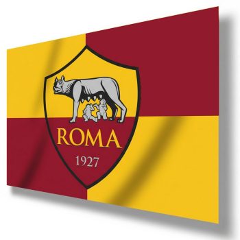   AS Roma szurkolói zászló – Hivatalos licencelt termék, 50x70 cm