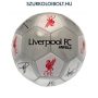 Liverpool FC " Silver Signature" szurkolói labda - normál (5-ös méretű) Liverpool címeres focilabda a csapat tagjainak aláírásával