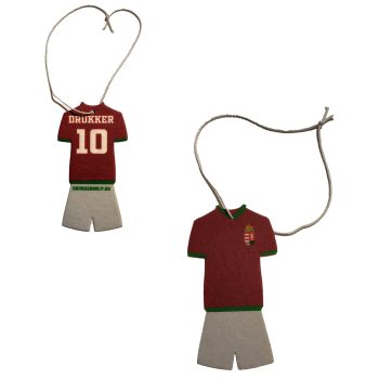   Magyar Válogatott Mez Alakú Autós Illatosító – "Drukker 10" (Vanília Illat)