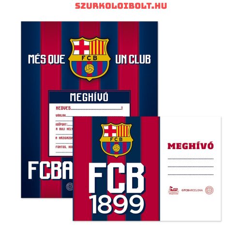 FC Barcelona meghívó borítékokkal 