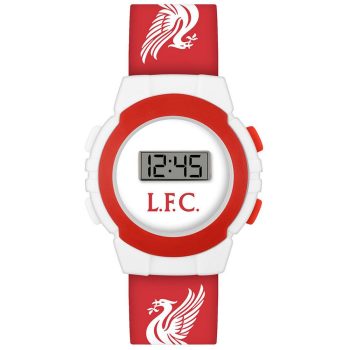   Hivatalos Liverpool FC Digitális Gyerek Karóra – Piros/Fehér, LCD Kijelzővel