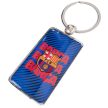 Hivatalos FC Barcelona Fém Kulcstartó – Téglalap Alakú, csapatszínű