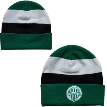 Ferencváros Zöld-fehér-fekete FTC kötött sapka﻿