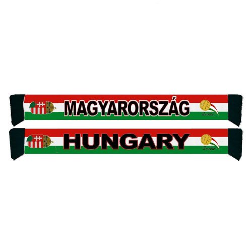 Hungary kétoldalas kötött sál ( magyar válogatott sál) Hajrá Magyarország!