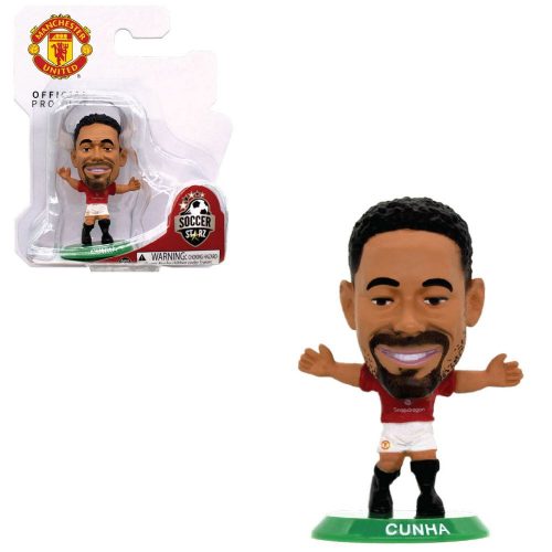 SoccerStarz Matheus Cunha Focista Figura – Manchester United gyűjthető bábu