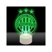 Ferencváros címeres LED lámpa - hivatalos FTC klubtermék Fradi címerrel