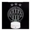 Ferencváros címeres LED lámpa - hivatalos FTC klubtermék Fradi címerrel