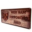 "West Ham szurkoló kunyhója" tábla - eredeti WHU termék