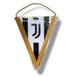 Juventus asztali zászló (fekete-fehér) - Juve szurkolói háromszög csapatzászló