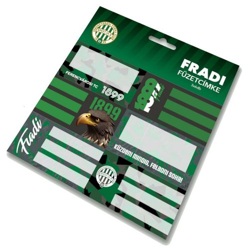 Ferencváros füzetcímke szett - hivatalos FTC szurkolói termék (Fradi)
