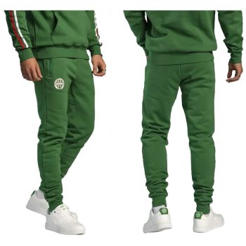 Férfi zöld melegítőnadrág FTC címerrel﻿