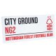 Nottingham Forest utcatábla - eredeti Nottingham Forest tábla