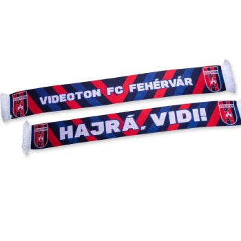   Kétoldalas, Kék Szurkolói Sál „Hajrá, Vidi!” és „Fehérvár FC” Felirattal – A Fehérvár FC Rajongóinak