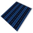 Internazionale Pihe-Puha Takaró – 130x160 cm, Fekete és Kék Csíkos Hátterű, Csapatlogókkal és Inter Feliratokkal