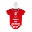 Liverpool FC tábla “Baby on board” - “Liverpool FC szurkolói ajándék