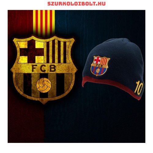 FC Barcelona sapka "Messi" - kötött FCB sapka