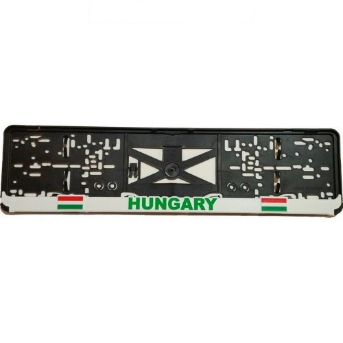 Hungary rendszámtábla tartó (2 db) - Magyarország szurkolói termék (fehér kerettel)