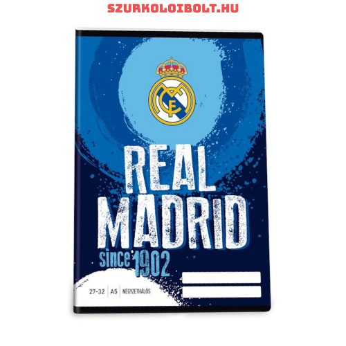 Real Madrid kockás füzet A/5 méretben (2732) négyzethálós