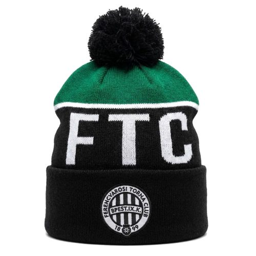 Ferencváros fekete sapka - hivatalos szurkolói termék (kötött)