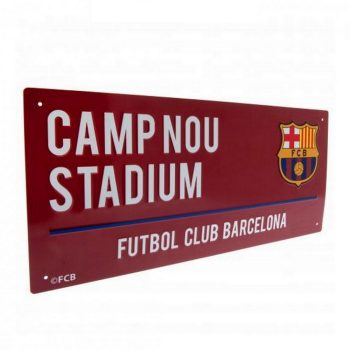   FC Barcelona utca tábla (bordó) - eredeti, hivatalos klubtermék